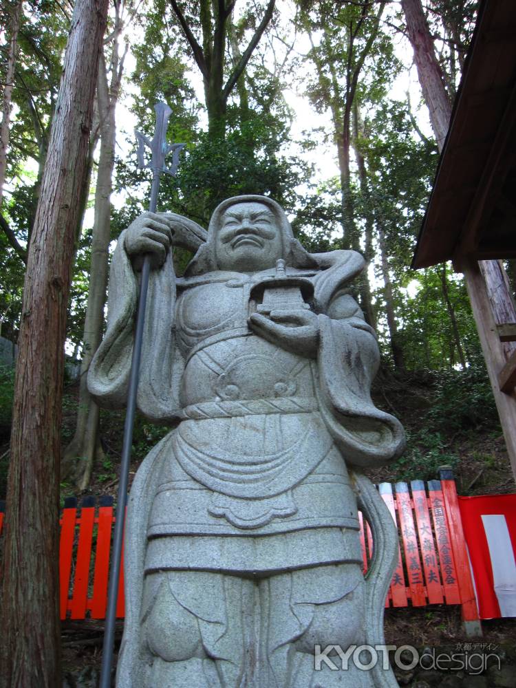 御髪神社の毘沙門天