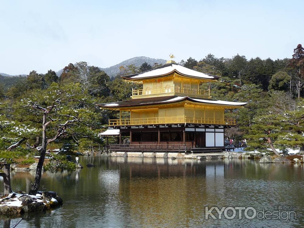 雪の金閣寺　2014.01 -1