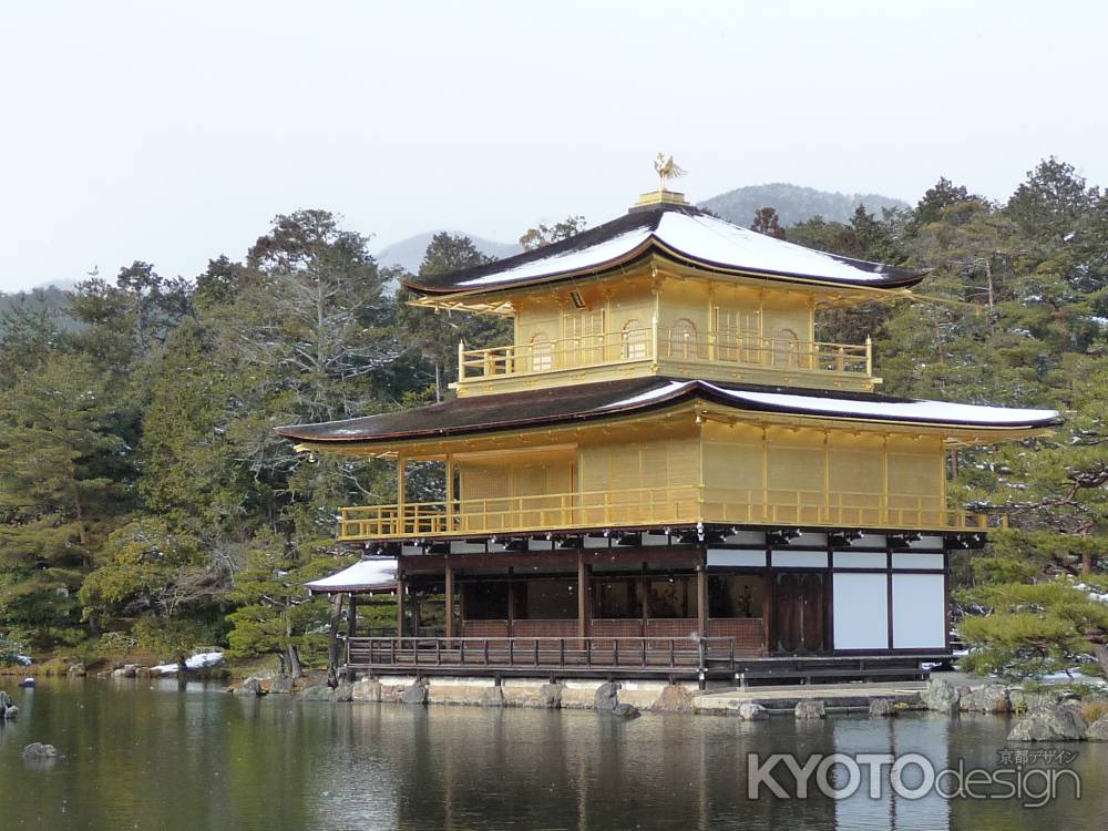 雪の金閣寺　2014.01 -3