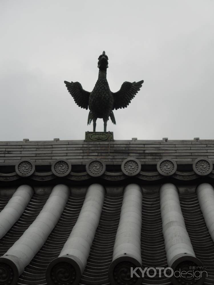 即成院の三門の鳳凰