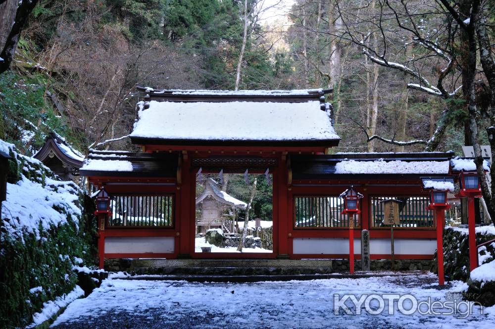 貴船神社　雪