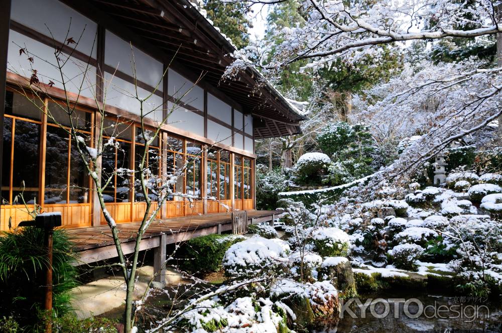 三千院　雪景色