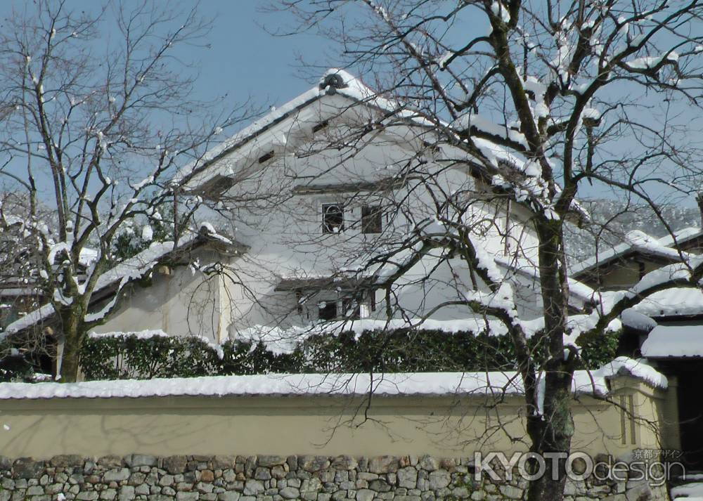 岩倉　雪の風景