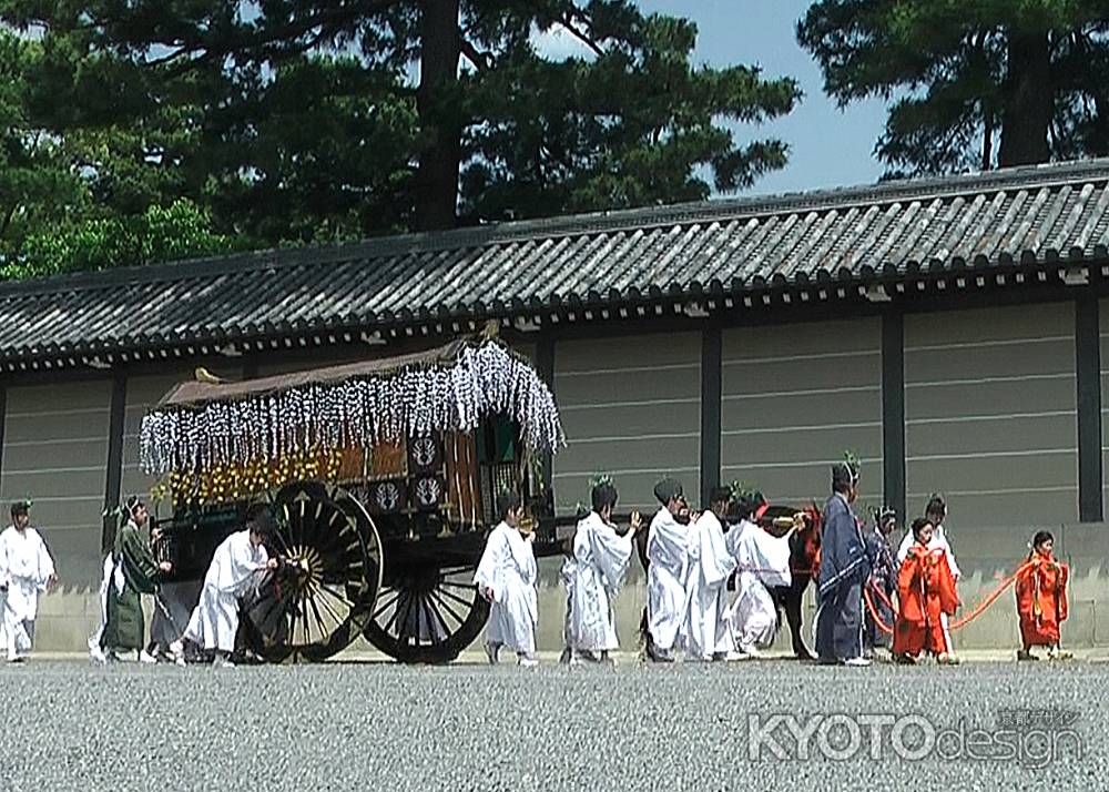 京都御所を出発する斎王の牛車