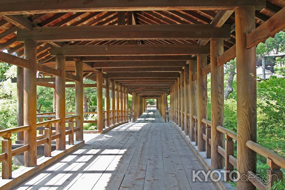 若葉が萌える 東福寺 通天橋　