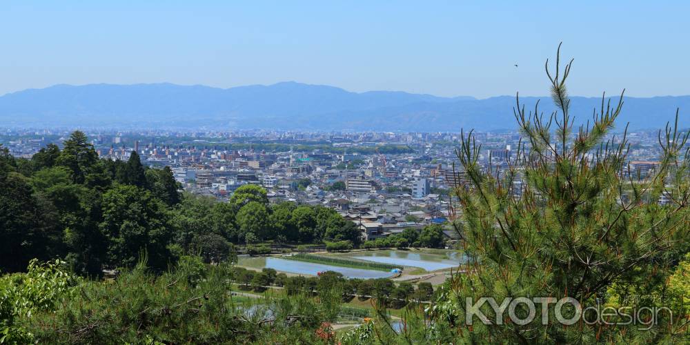 修学院離宮からの洛中の街並み