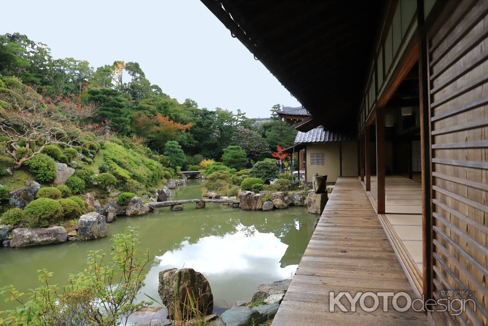 智積院　大書院にひろがる　築山・泉水庭