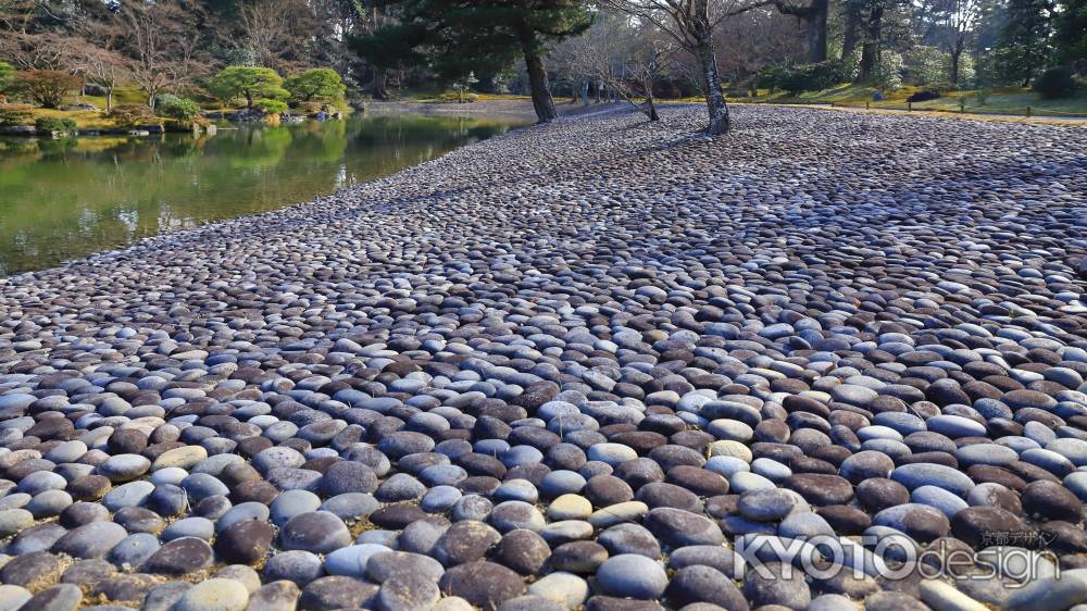 仙洞御所南池の洲浜