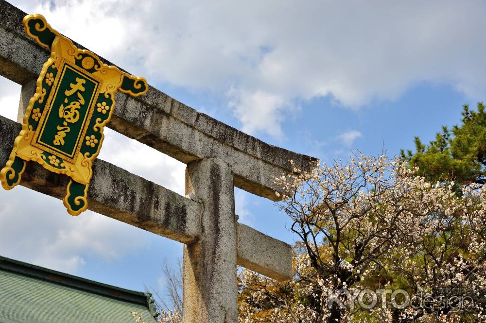 北野天満宮　梅　鳥居