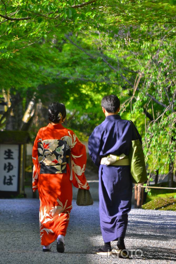 大原　スナップ　若葉のふたり