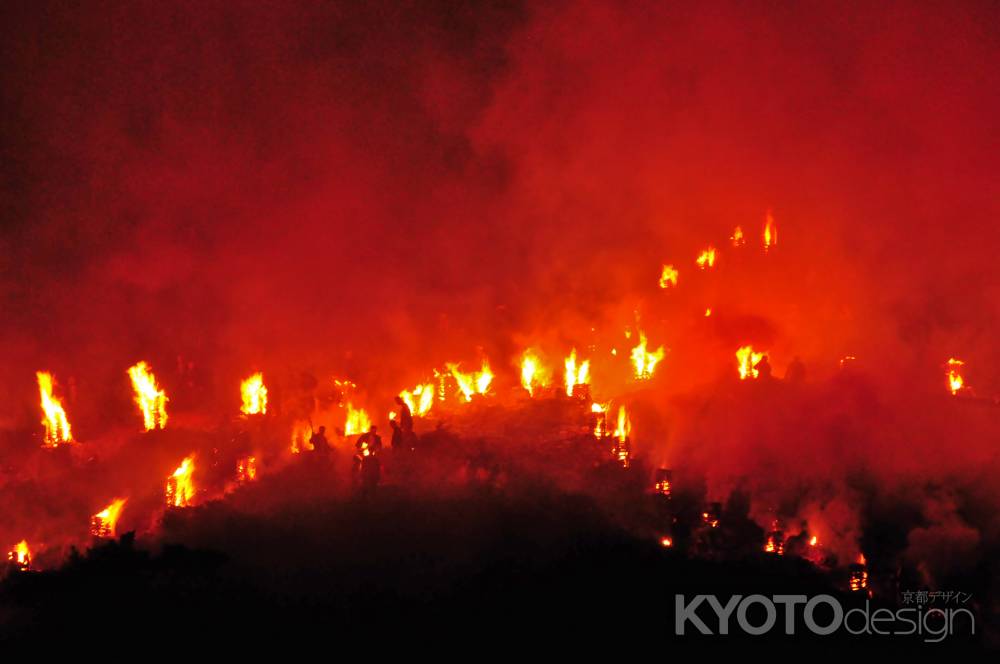 五山送り火　大北山　