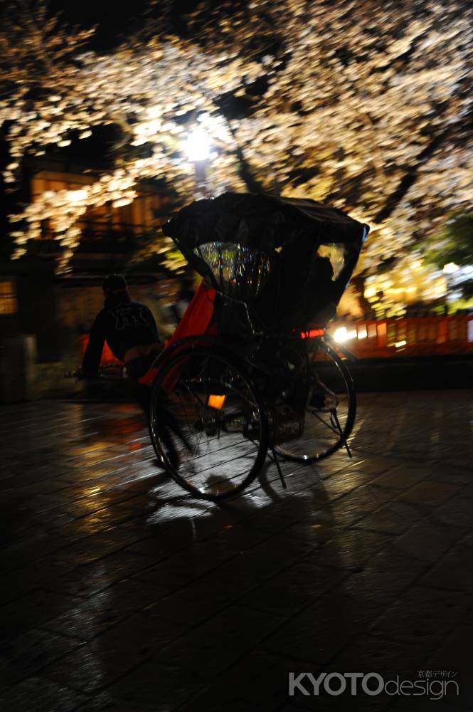 春の雨を駆け抜ける