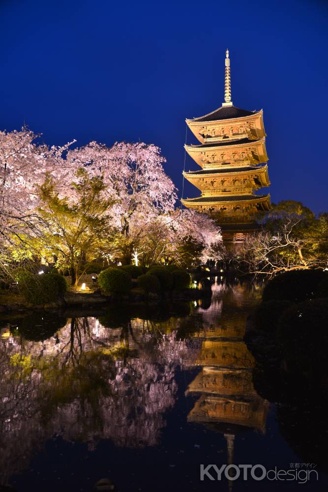 東寺の春　ブルーモーメント