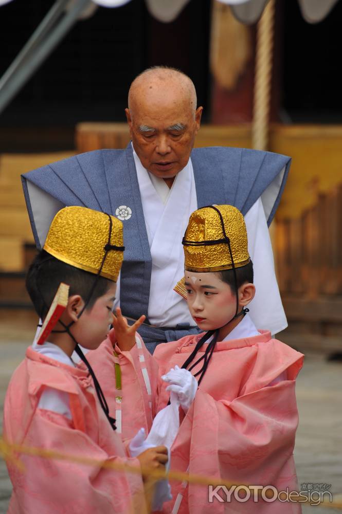 久世駒形稚児 社参の儀