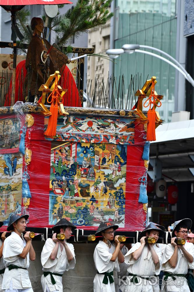 祇園祭2019　木賊山　前掛復元新調