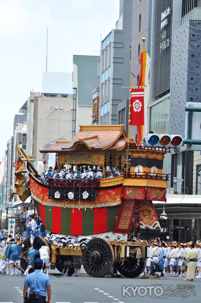 祇園祭　後祭り　2019　大船鉾　辻回し