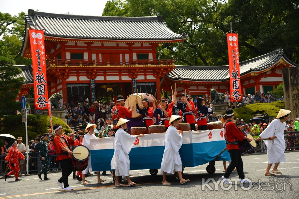 祇園祭　後祭り　2019　花傘巡行　祇園太鼓