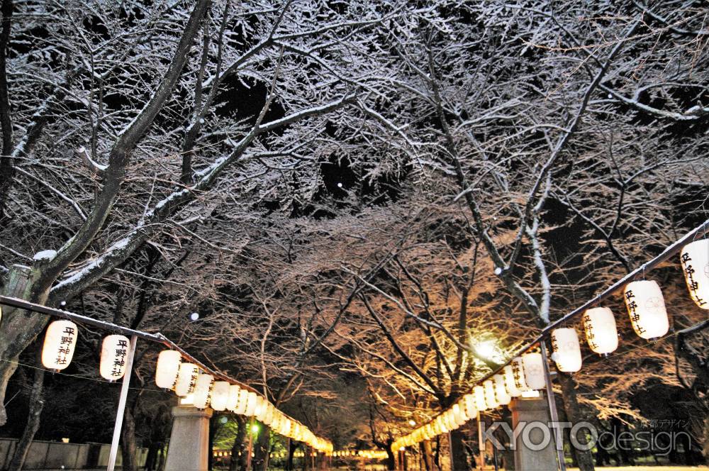 雪の参道