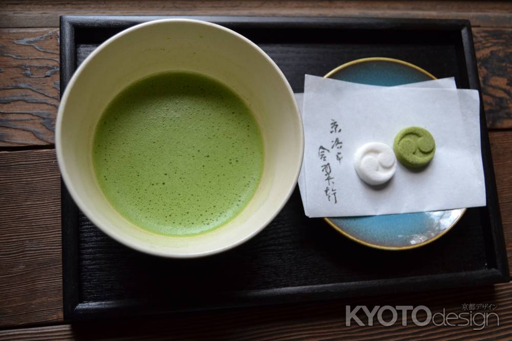 来迎院　抹茶と菓子