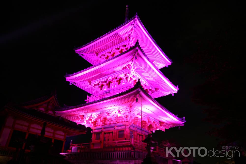 ピンクリボンキャンぺーン・清水寺