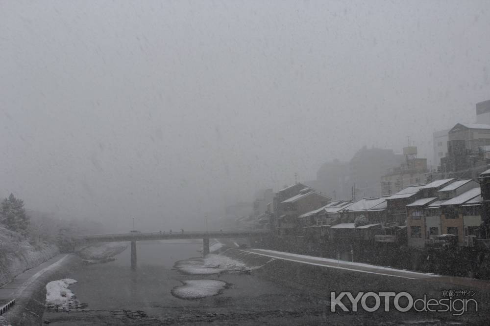 2015年元旦から吹雪で-す