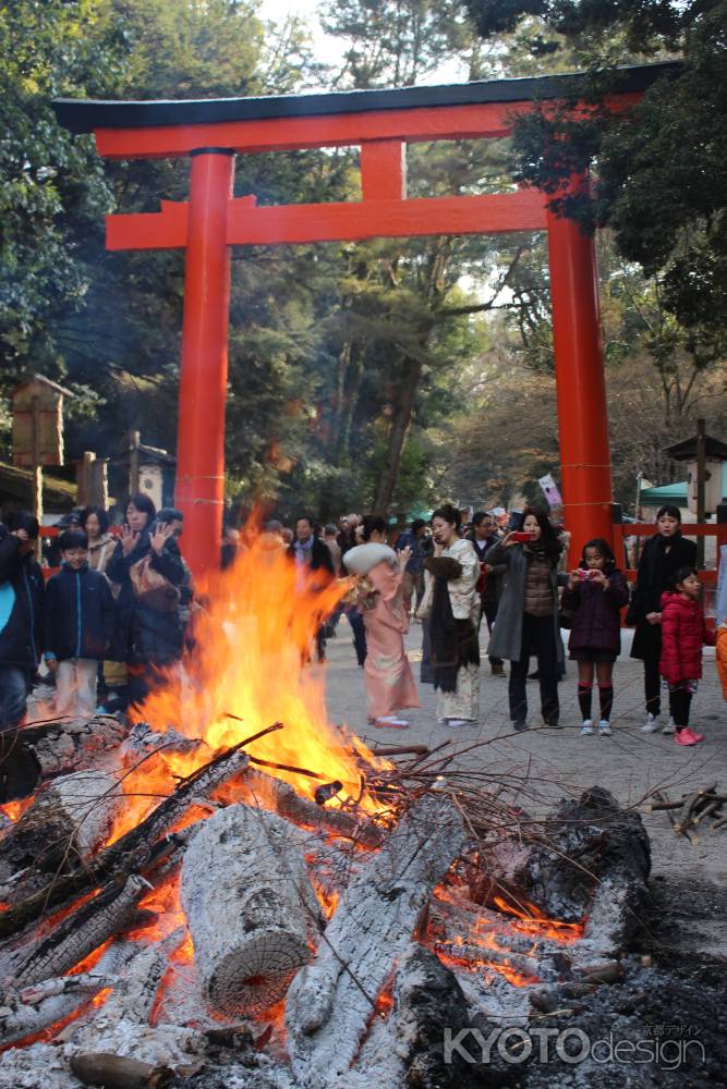 下鴨神社 どんど