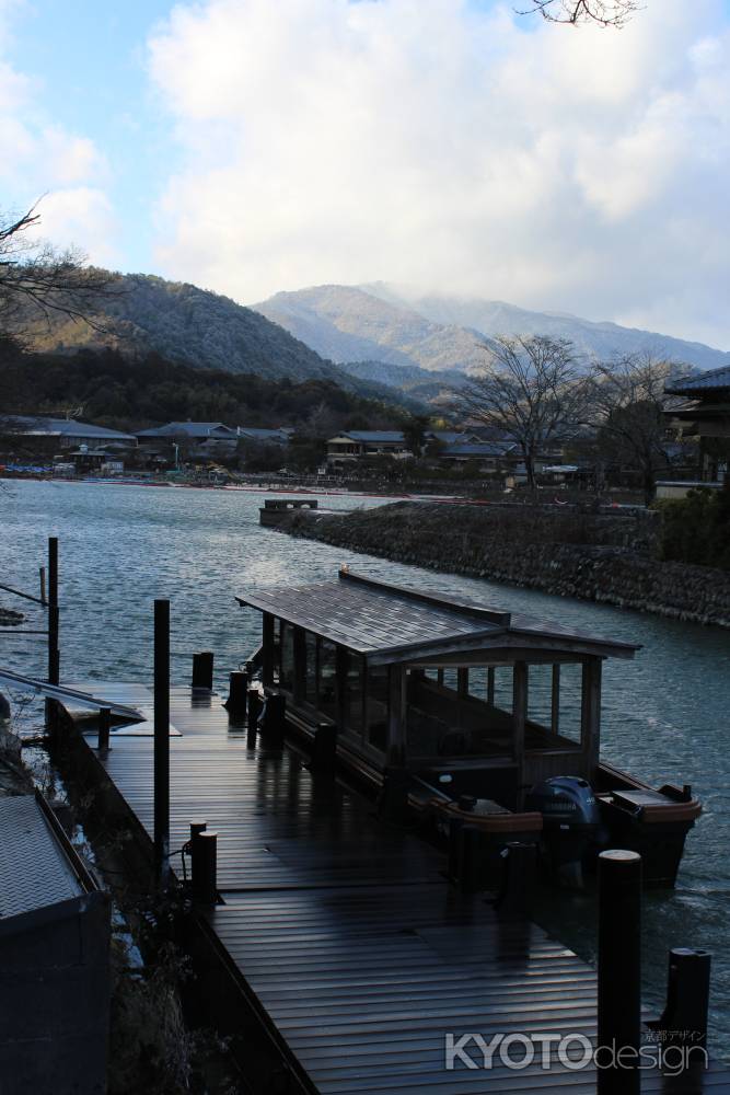 冬の嵐山　桂川