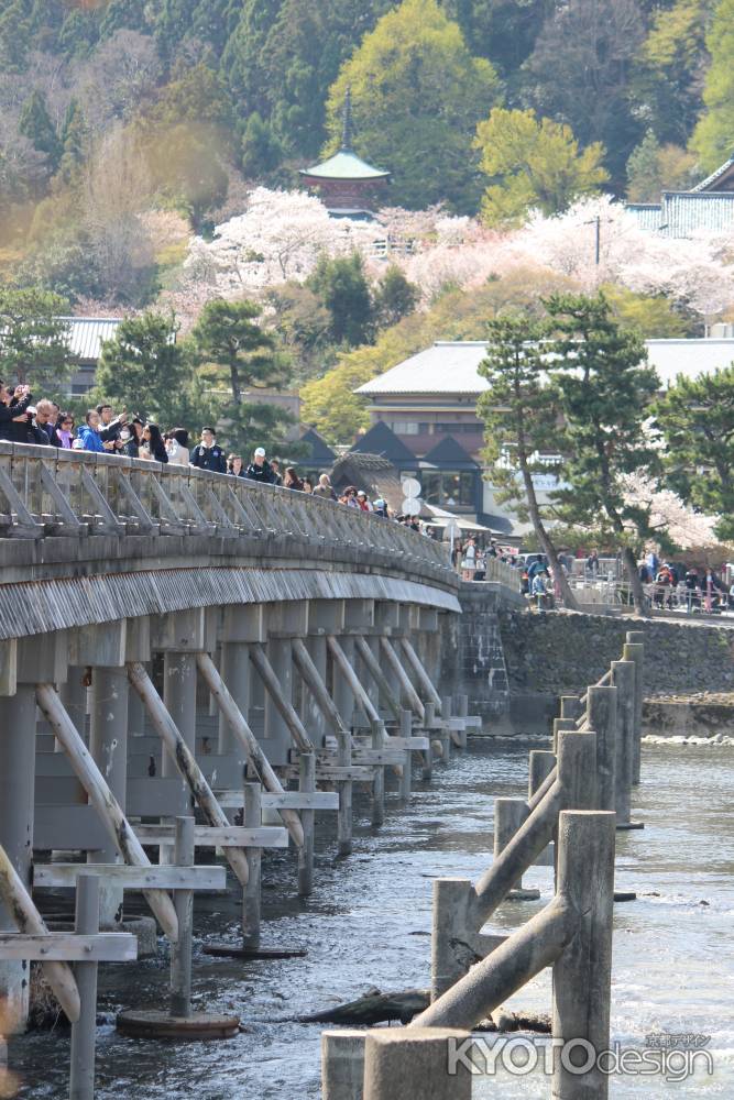 嵐山渡月橋と虚空蔵法輪寺