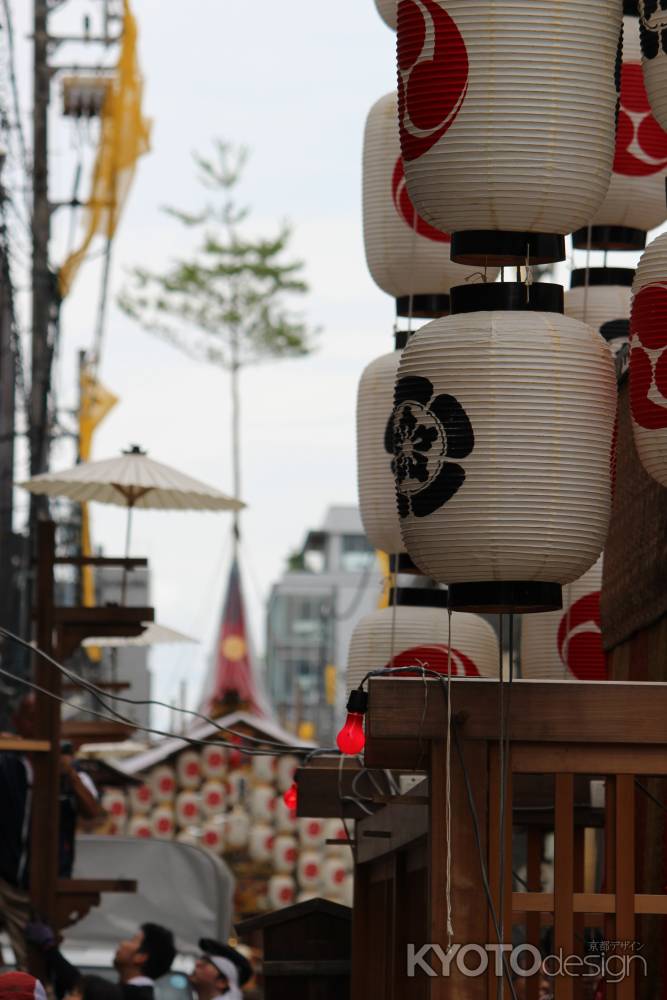 祇園祭　後祭り　南観音山を望む