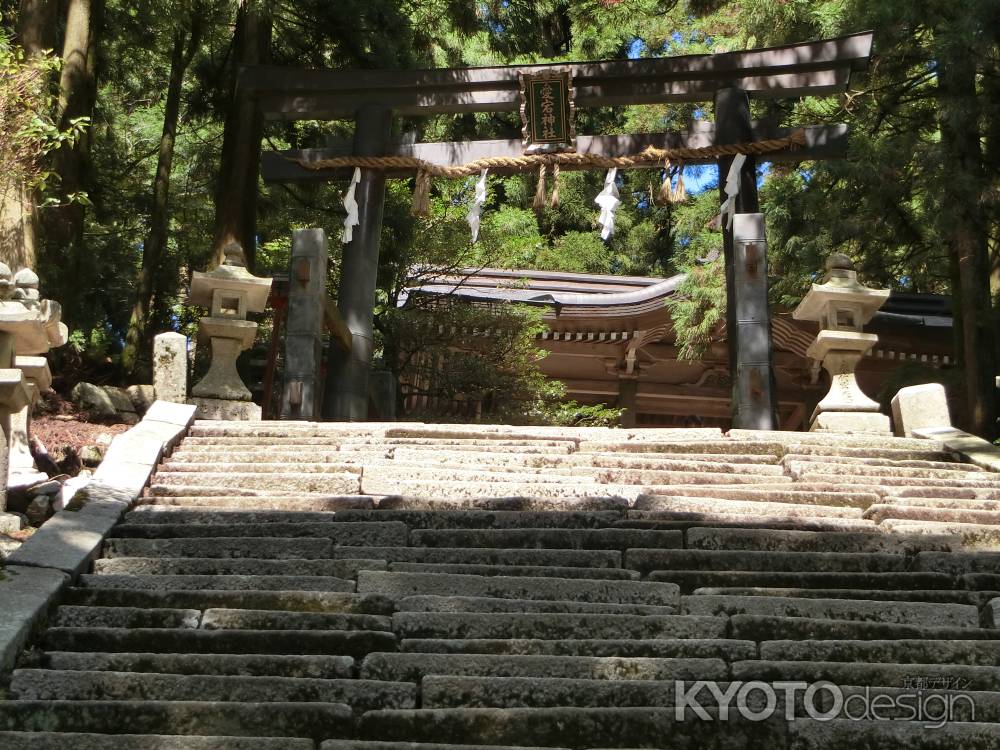 愛宕神社 燈籠と鳥居