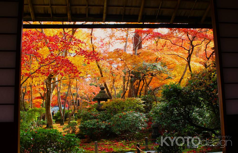 大河内山荘の紅葉