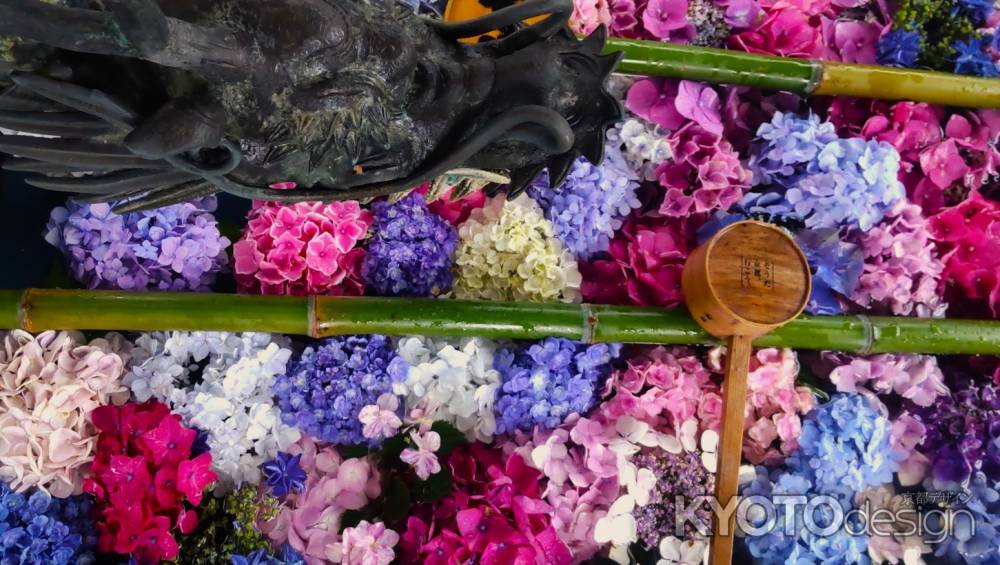 柳谷観音楊谷寺の花手水2