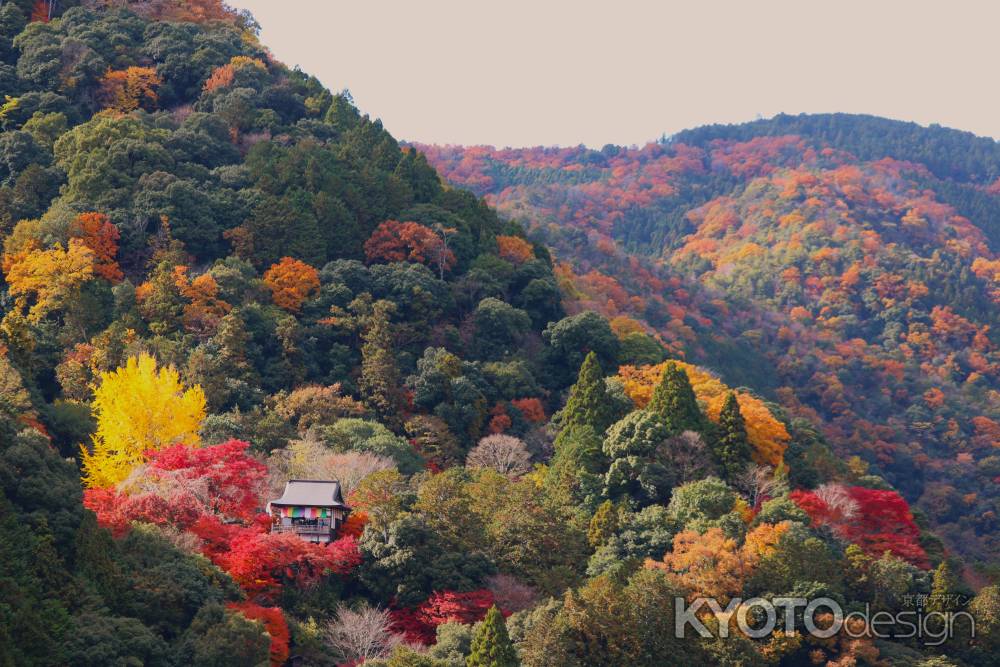 嵐山公園　小倉山展望台からの眺め