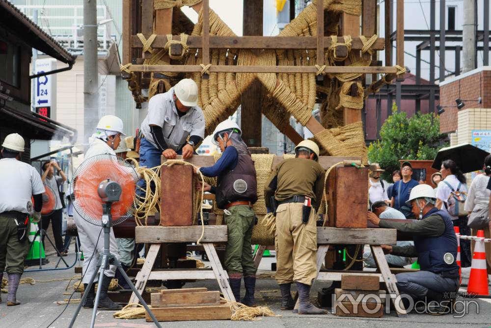 祇園祭山鉾建　放下鉾