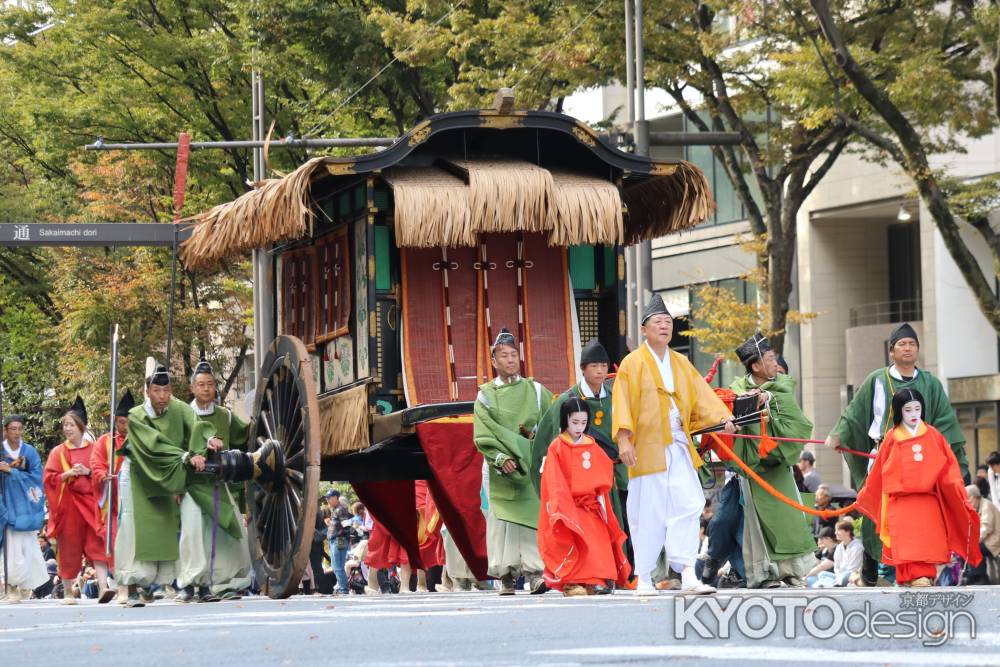 時代祭り　安土・桃山時代　豊公参朝列　牛車