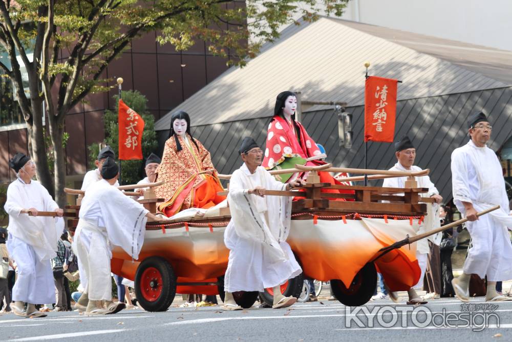 時代祭り　中世夫人列　清少納言・紫式部