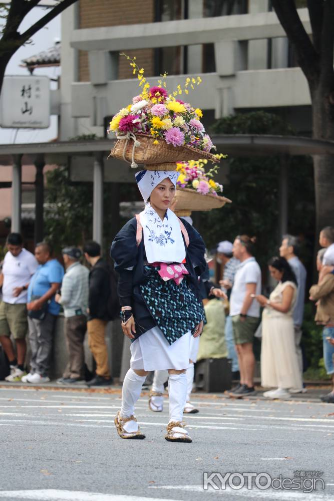 時代祭り　白川女献花列