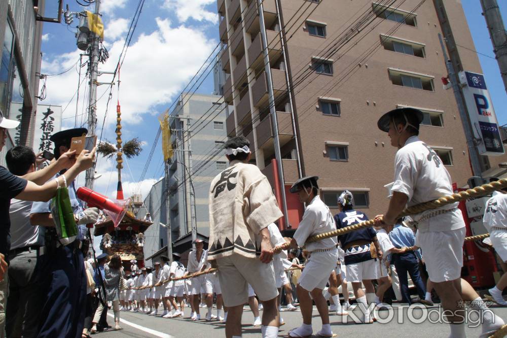 長刀鉾のお帰り②