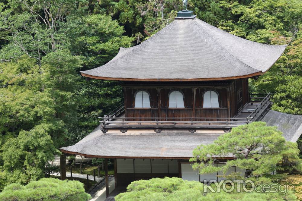 境内山道より望む慈照寺(銀閣寺)観音堂②