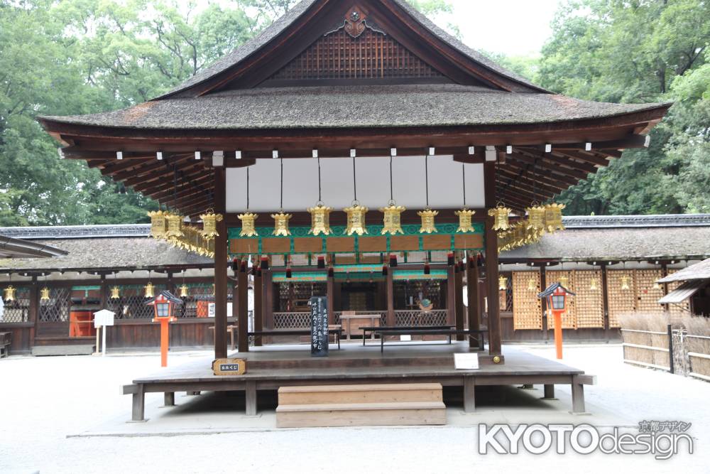 河合神社 境内手前舞殿