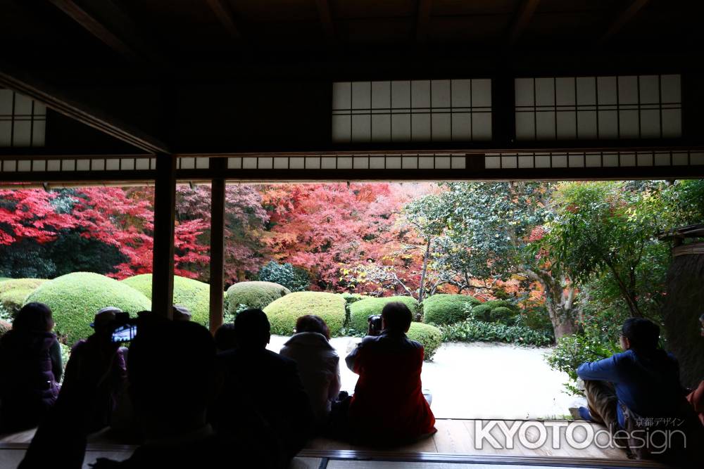 詩仙堂 書院よりの紅葉