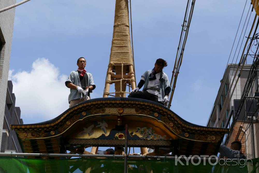 祇園祭　山鉾建て屋根