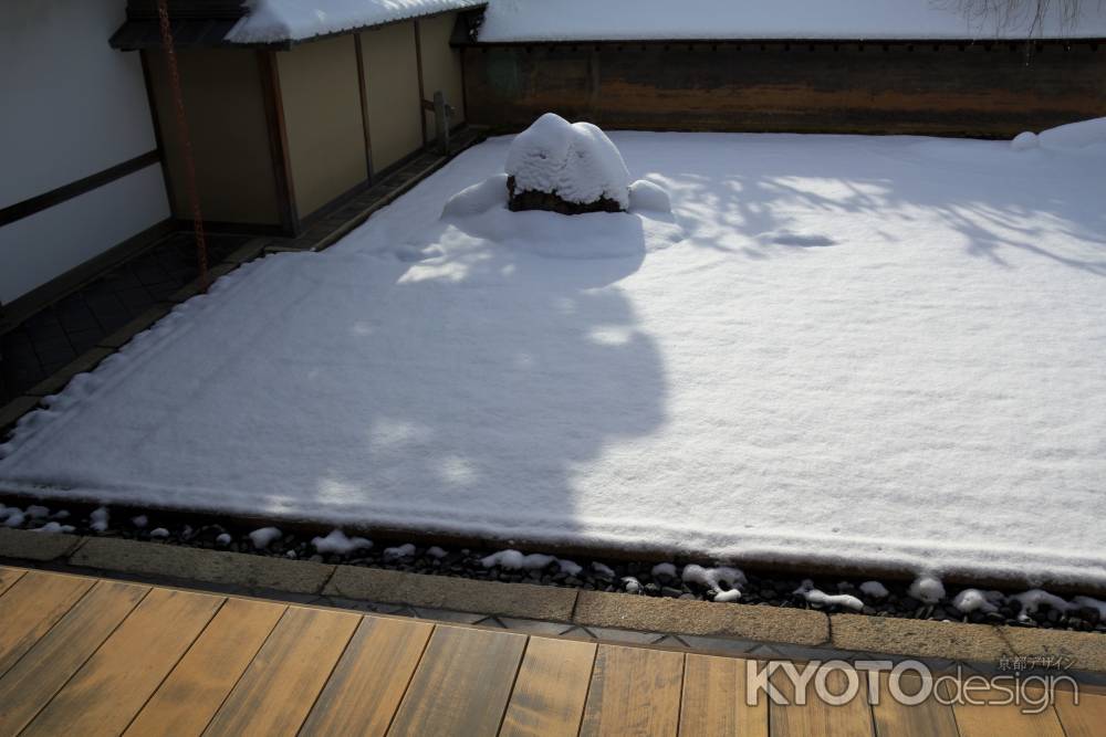 冬の龍安寺方丈庭園5