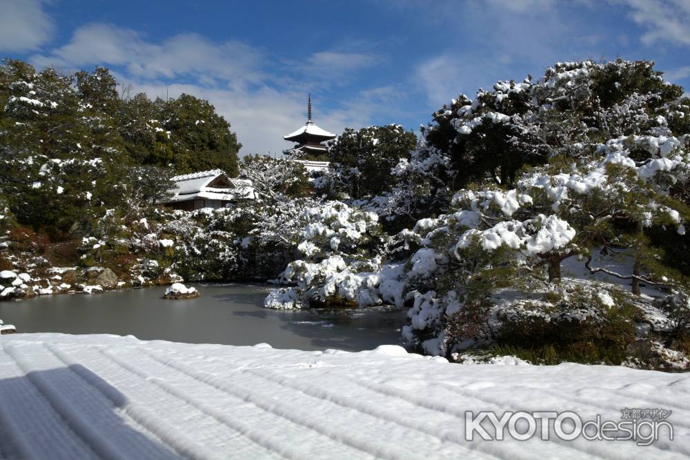 雪景色の仁和寺23