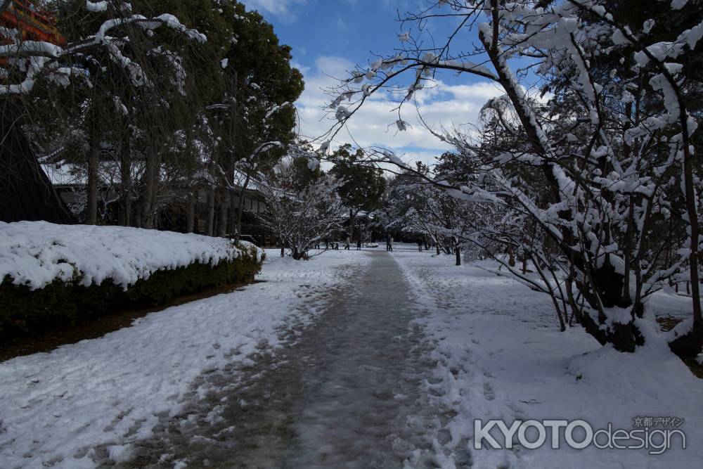 雪景色の仁和寺39