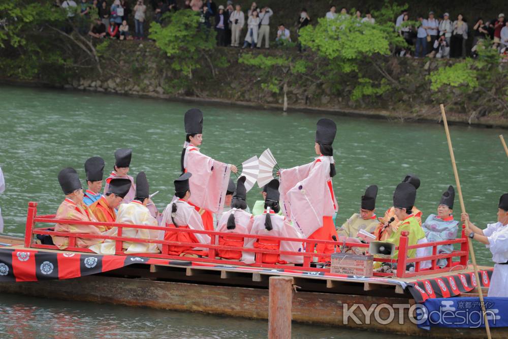 三船祭の舟遊び