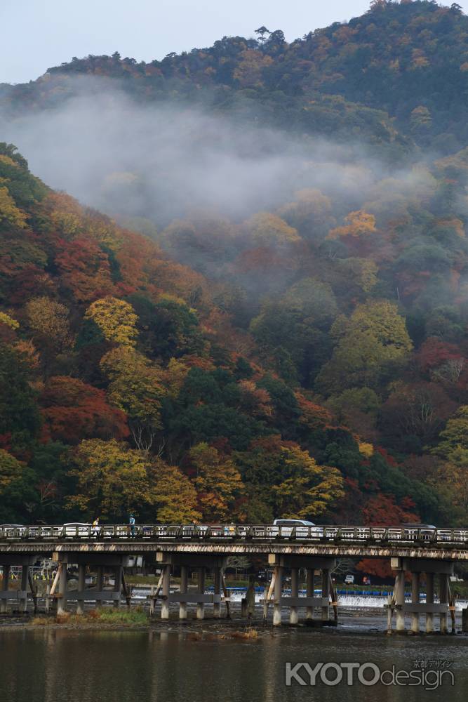 雨上がりの渡月橋