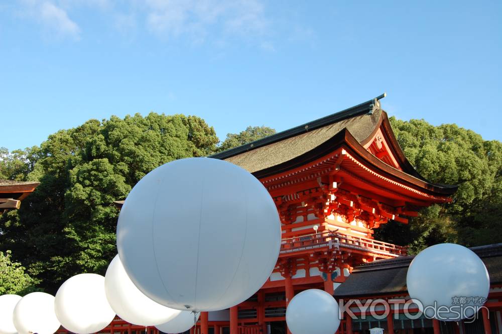 下鴨神社光のイベント昼