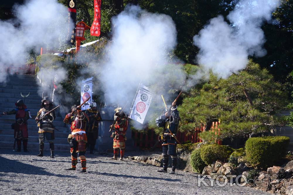 3年ぶりに火縄銃演武