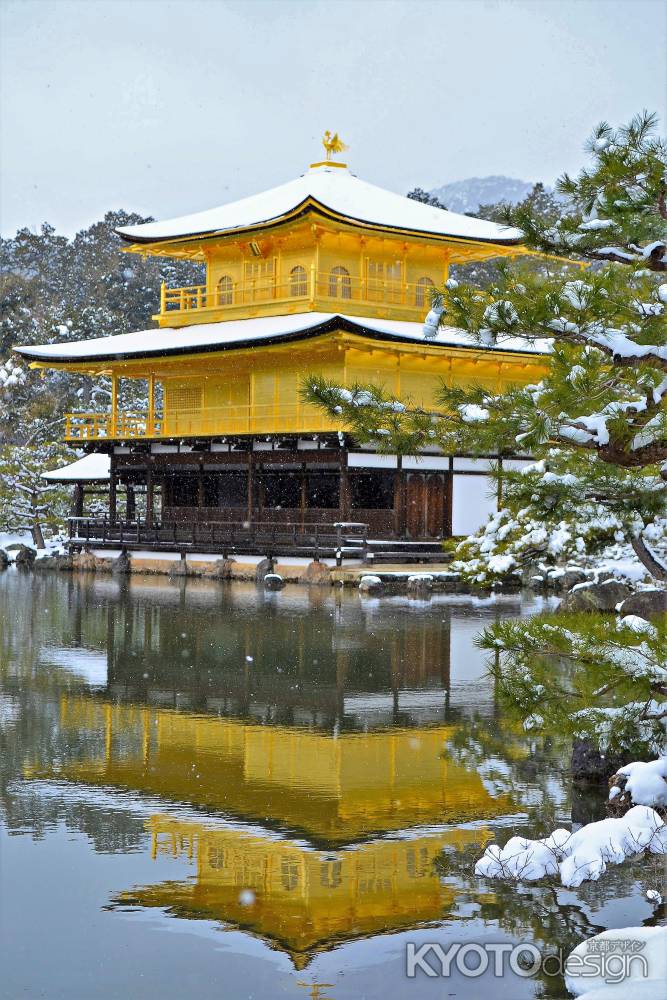 雪の水鏡